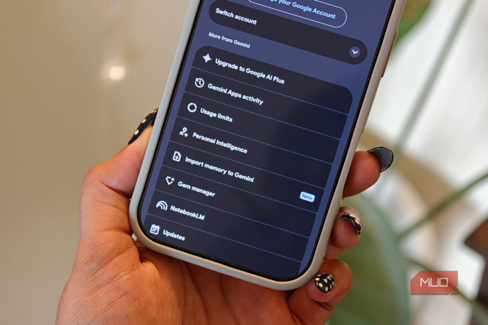 The Personal Intelligence settings page in Gemini controls what data the AI can access