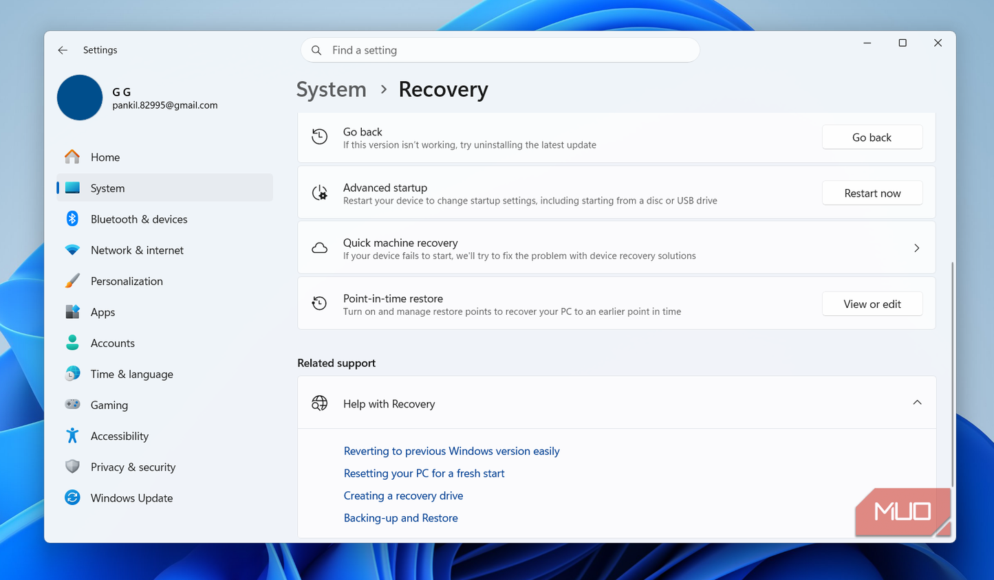 Новая функция Point-in-time restore в Windows 11 для отката системы — иллюстрация 4 к материалу Новая функция Point-in-time restore в Windows 11 для отката системы — иллюстрация 4 к материалу