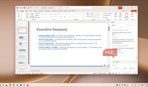 PowerPoint executive summary slide