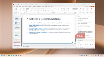 PowerPoint next steps recommendations slide