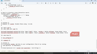 Powershell script for zoxide configuration