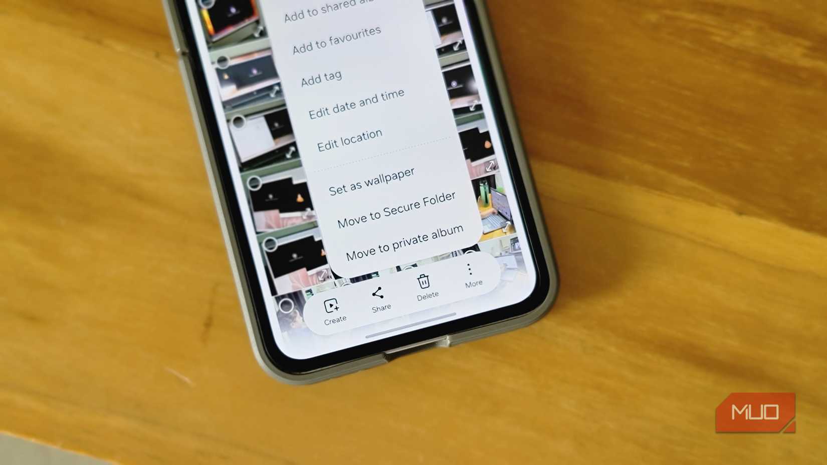 Private album option in One UI 8.5 on Z Flip 6