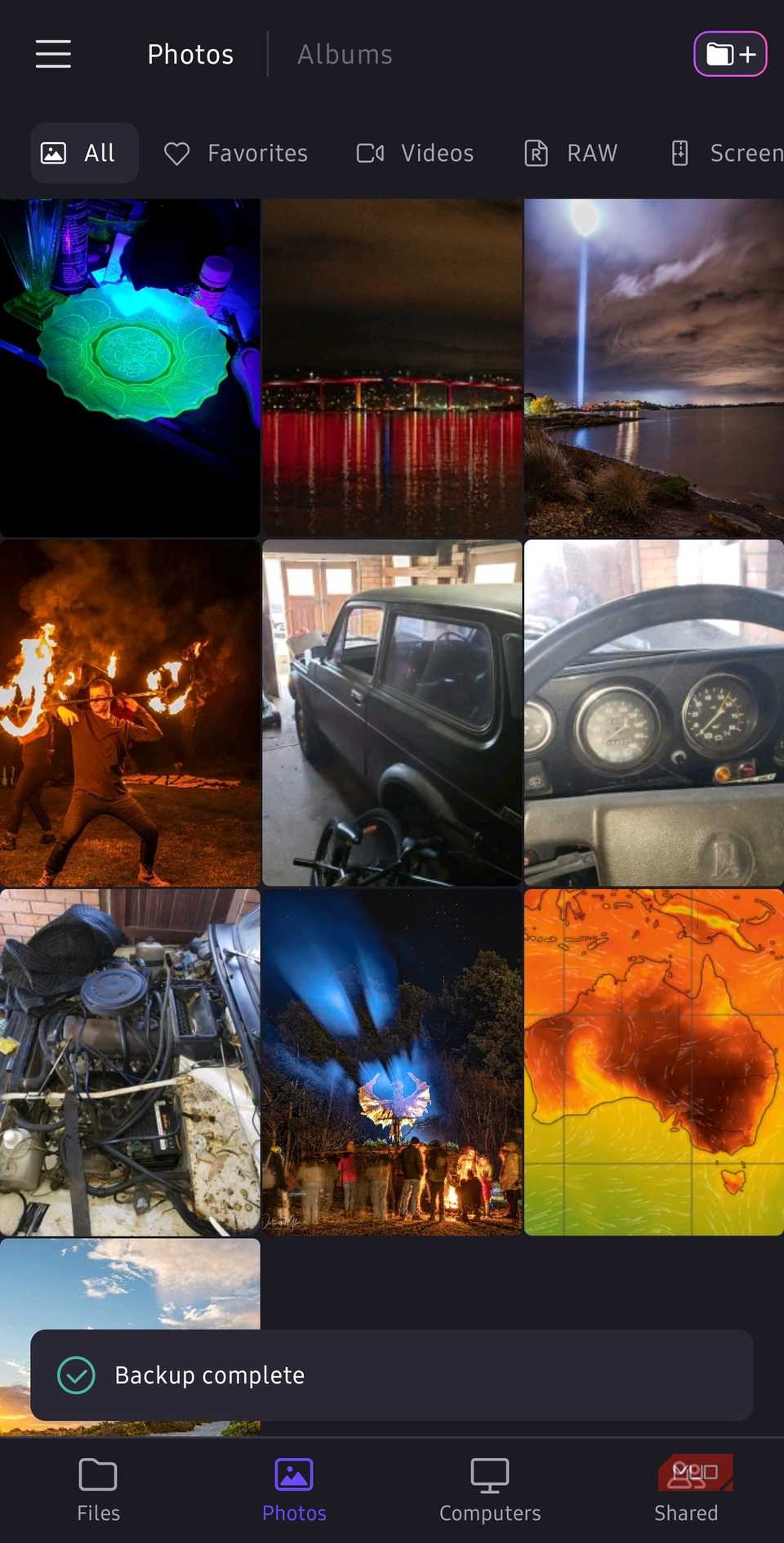 Proton Drive image gallery view