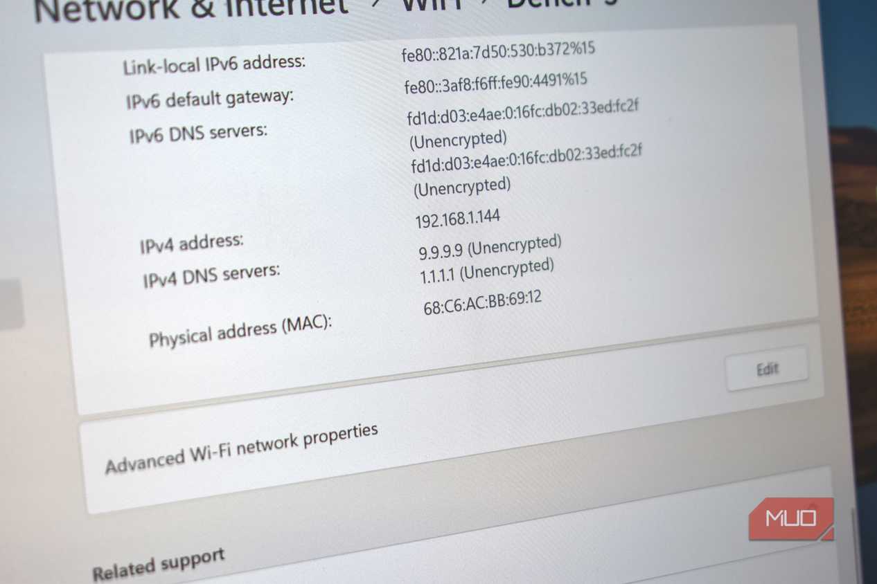 quad9 dns server config windows 11.