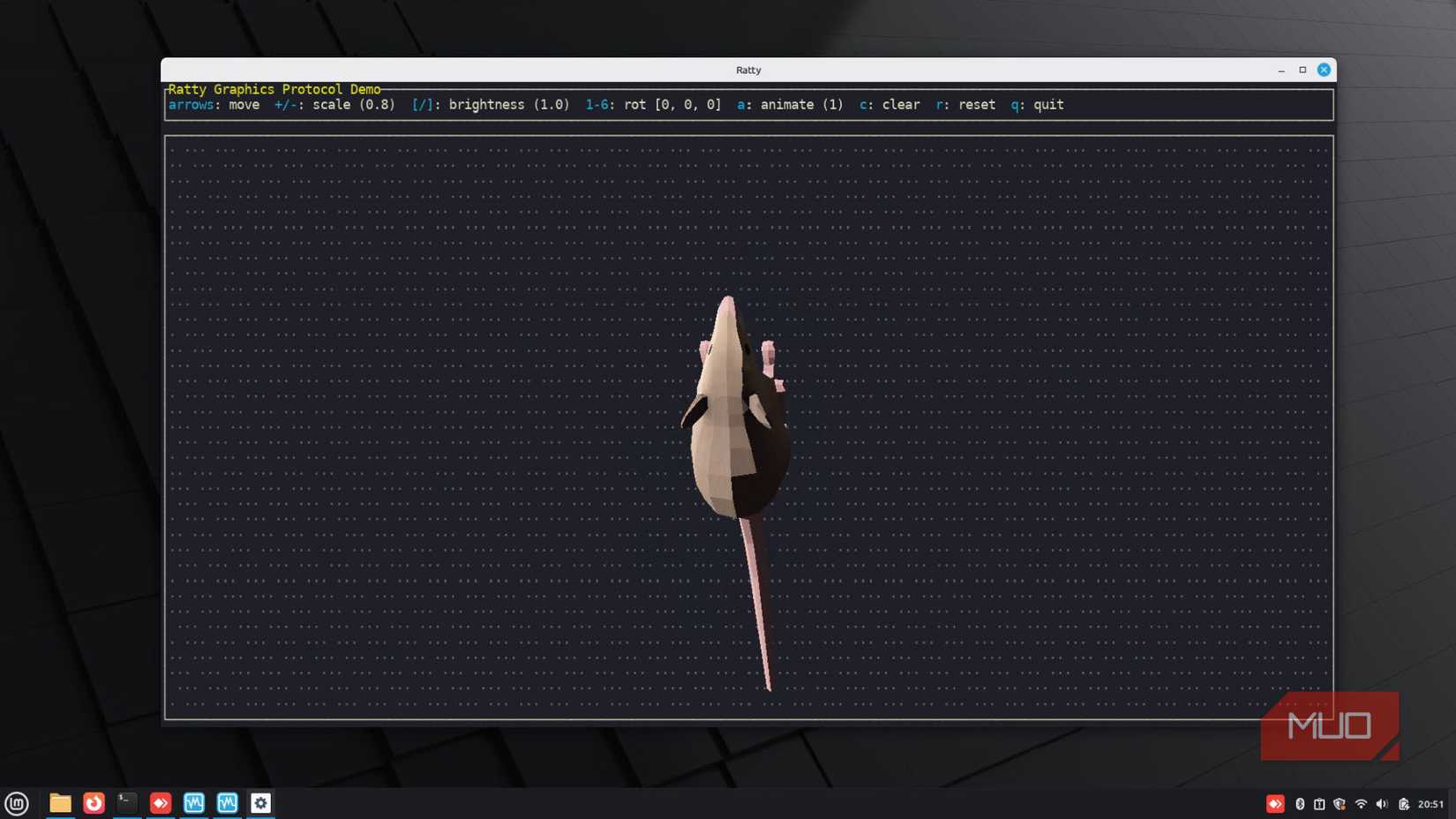 Ratty mouse demo.