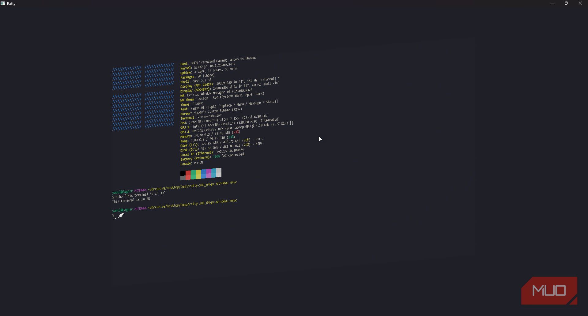 Your terminal can render in 3D now, and Rust made it surprisingly usable
