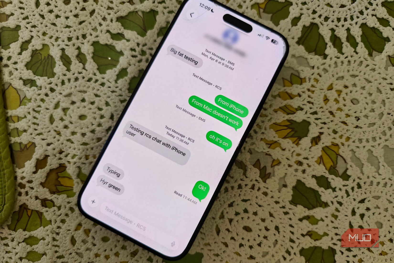 RCS texting on iPhone with Android