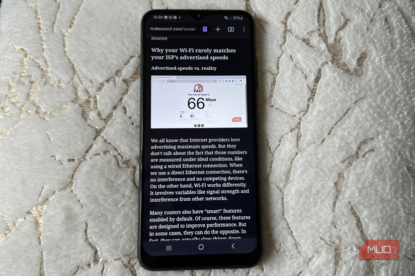 Reading Mode on Mobile Firefox