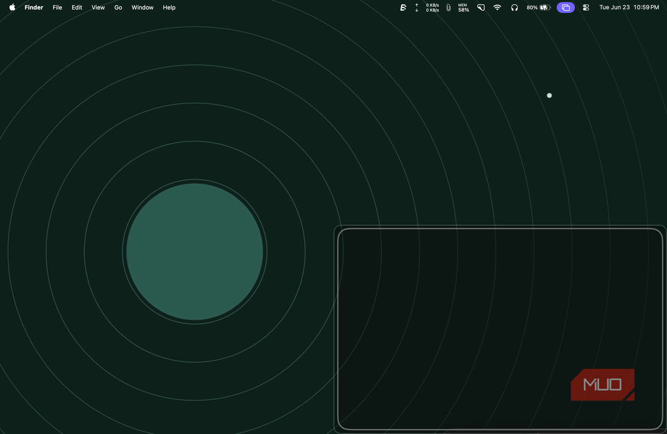 rectangle tiling the window to the bottom right side