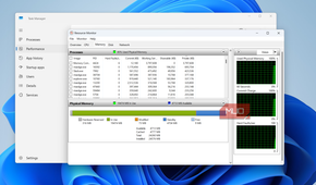Resource Monitor on desktop