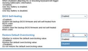 Restore Default Overclocking on the Bootable menu.