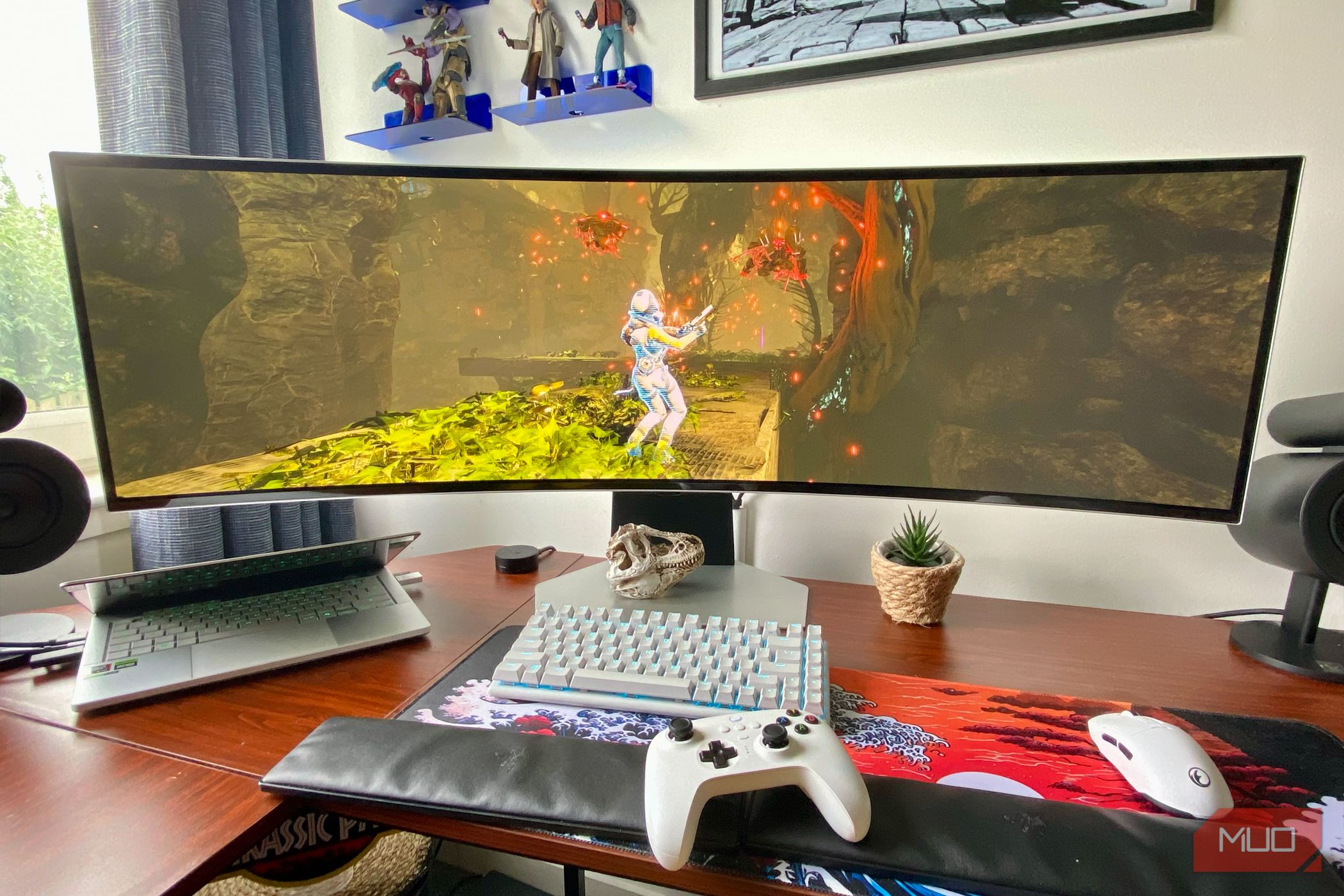 Returnal on a Samsung Odyssey OLED G9 gaming monitor