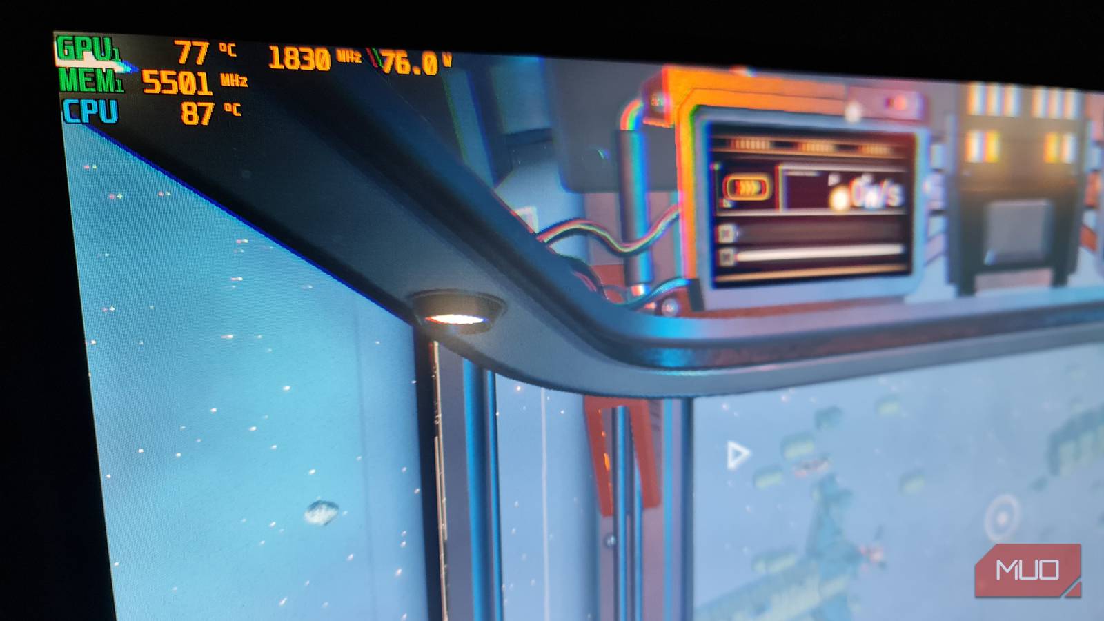 Good CPU temps in game no man's sky MSI afterburner OSD