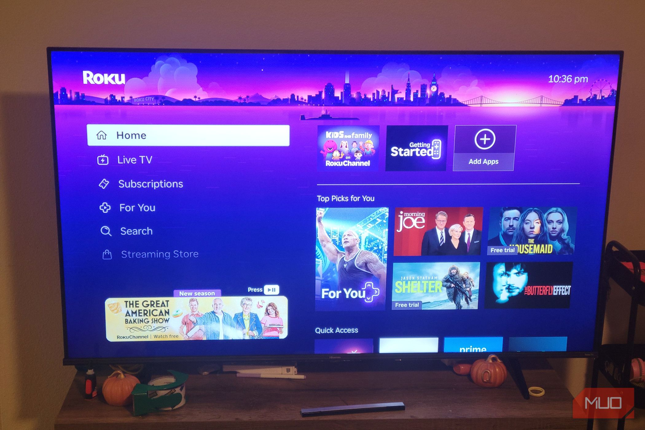 Roku 4k menu