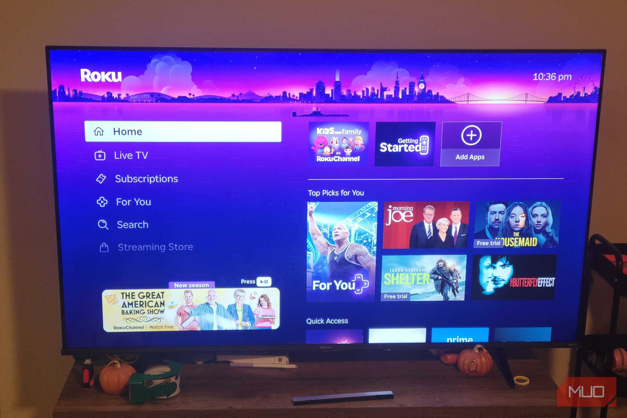 Roku 4k menu