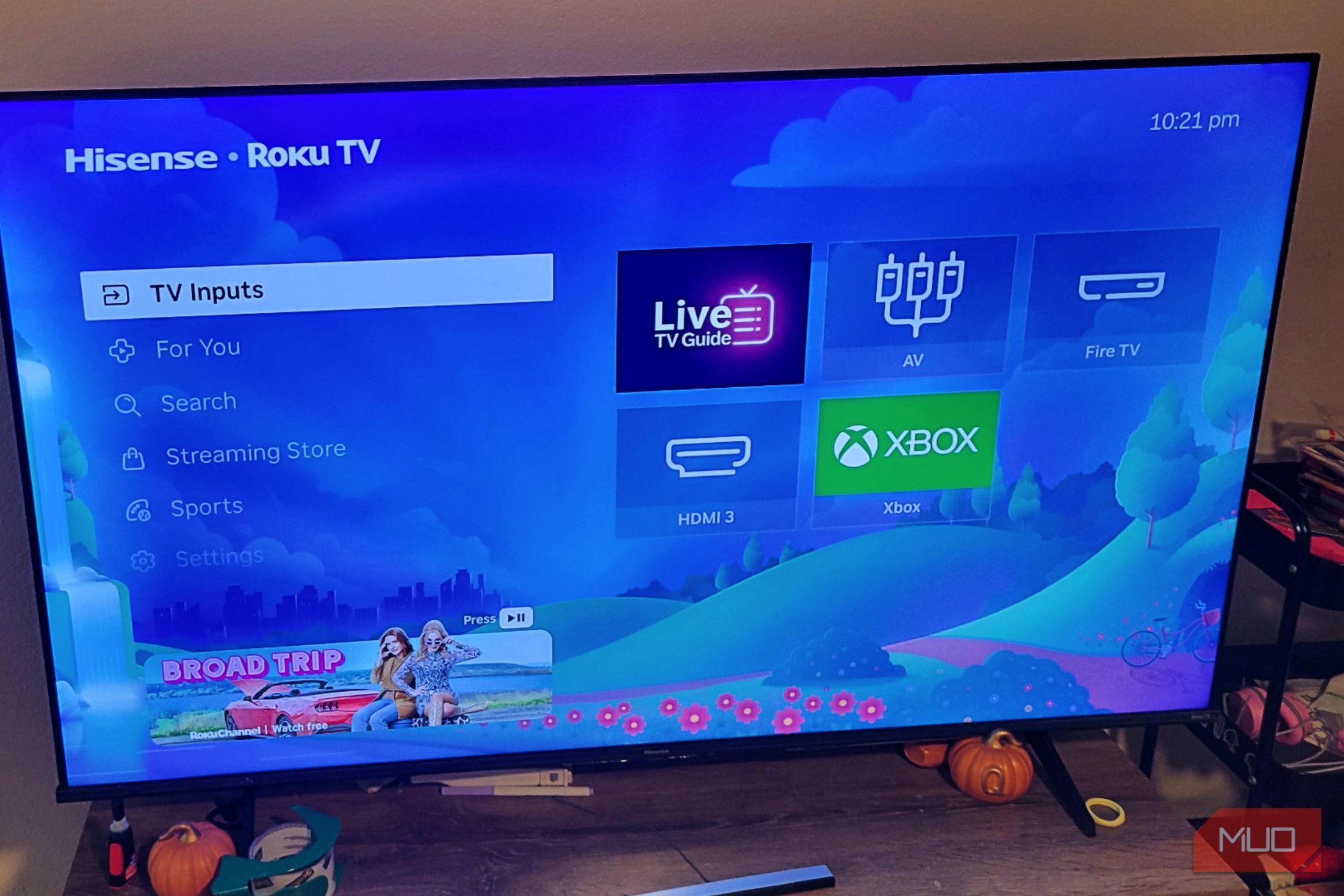 Roku showing TV Inputs