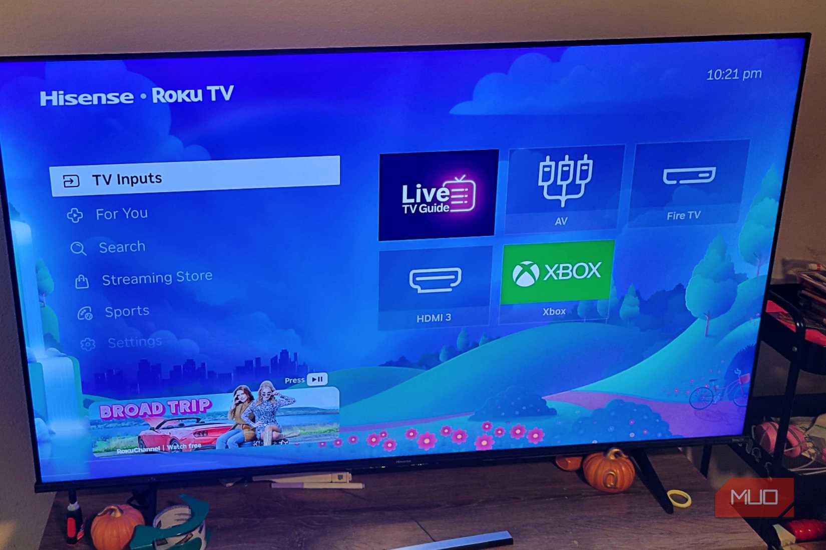 Roku showing TV Inputs