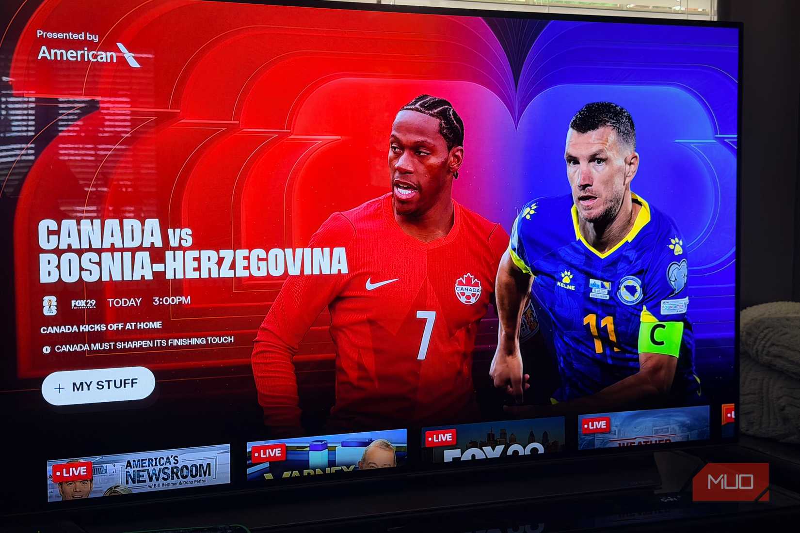 Roku sports view.