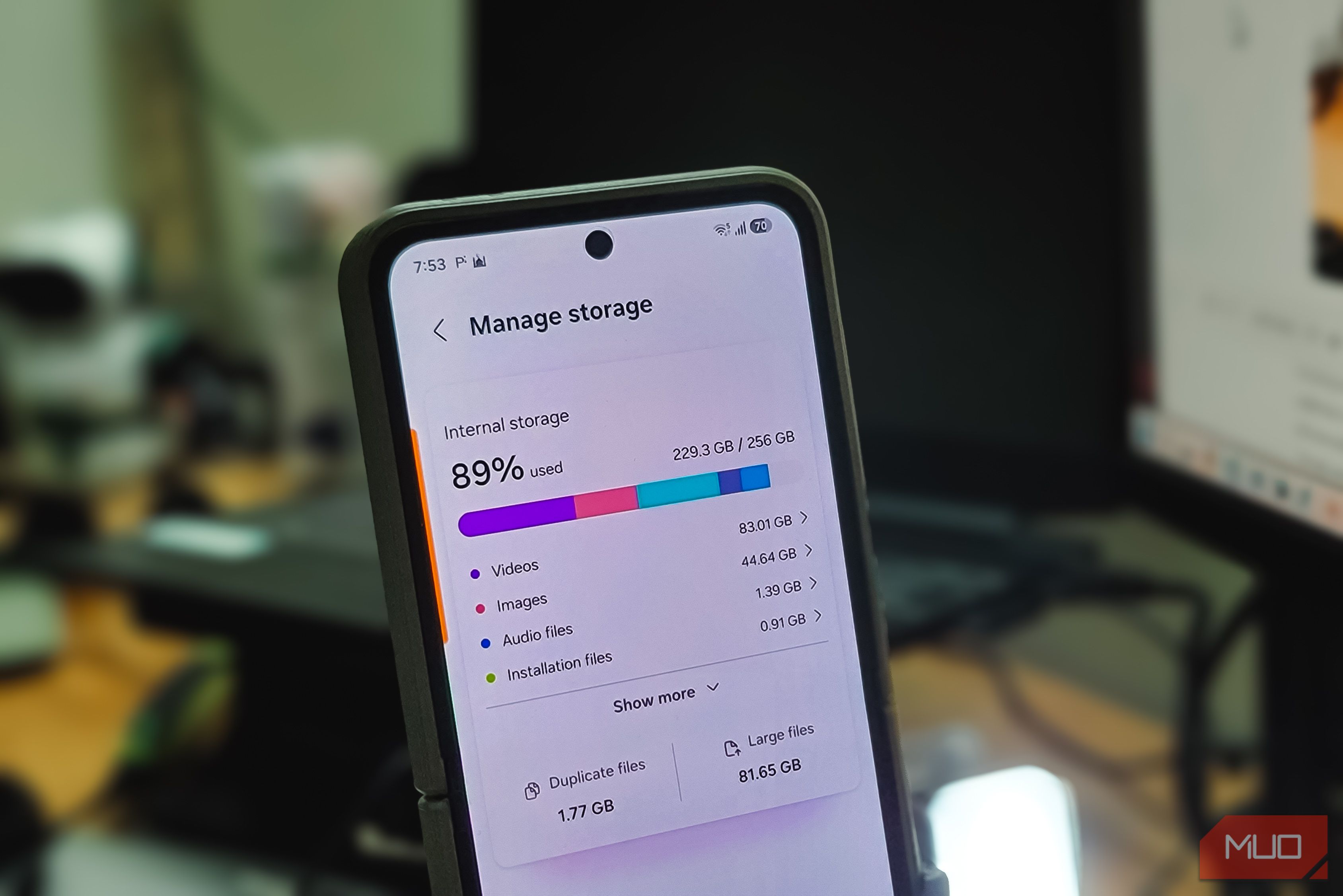 I reclaimed storage by changing one Android setting about deleted files