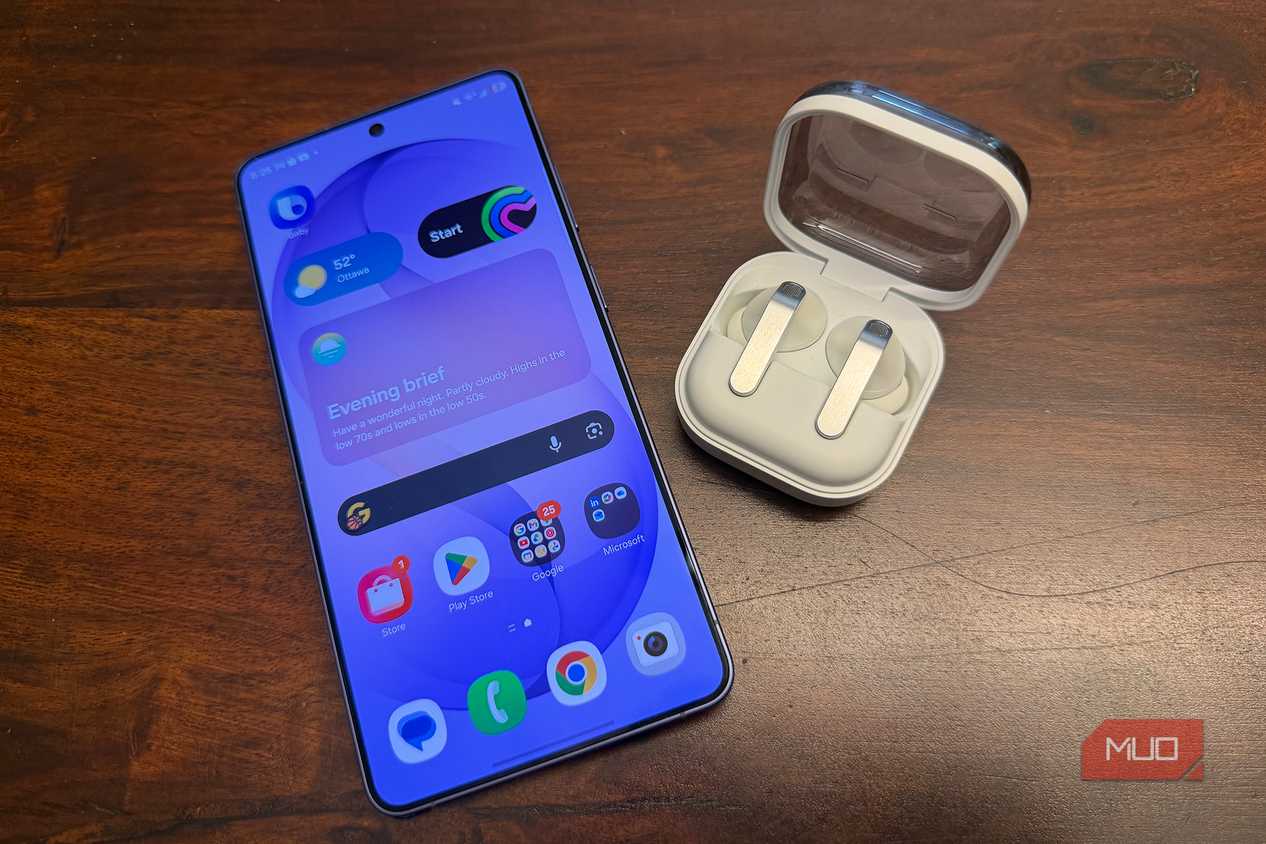The Samsung Galaxy Buds4 Pro with the Samsung Galaxy S26 Ultra
