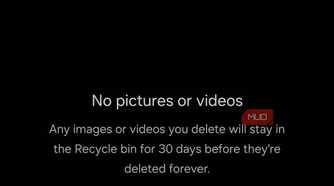 Samsung Gallery recycle bin empty no pictures