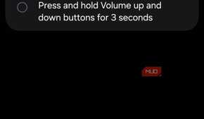 Samsung Interaction Control shortcut options