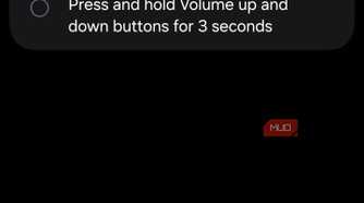 Samsung Interaction Control shortcut options