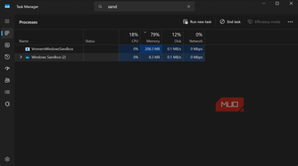Sandbox memory usage