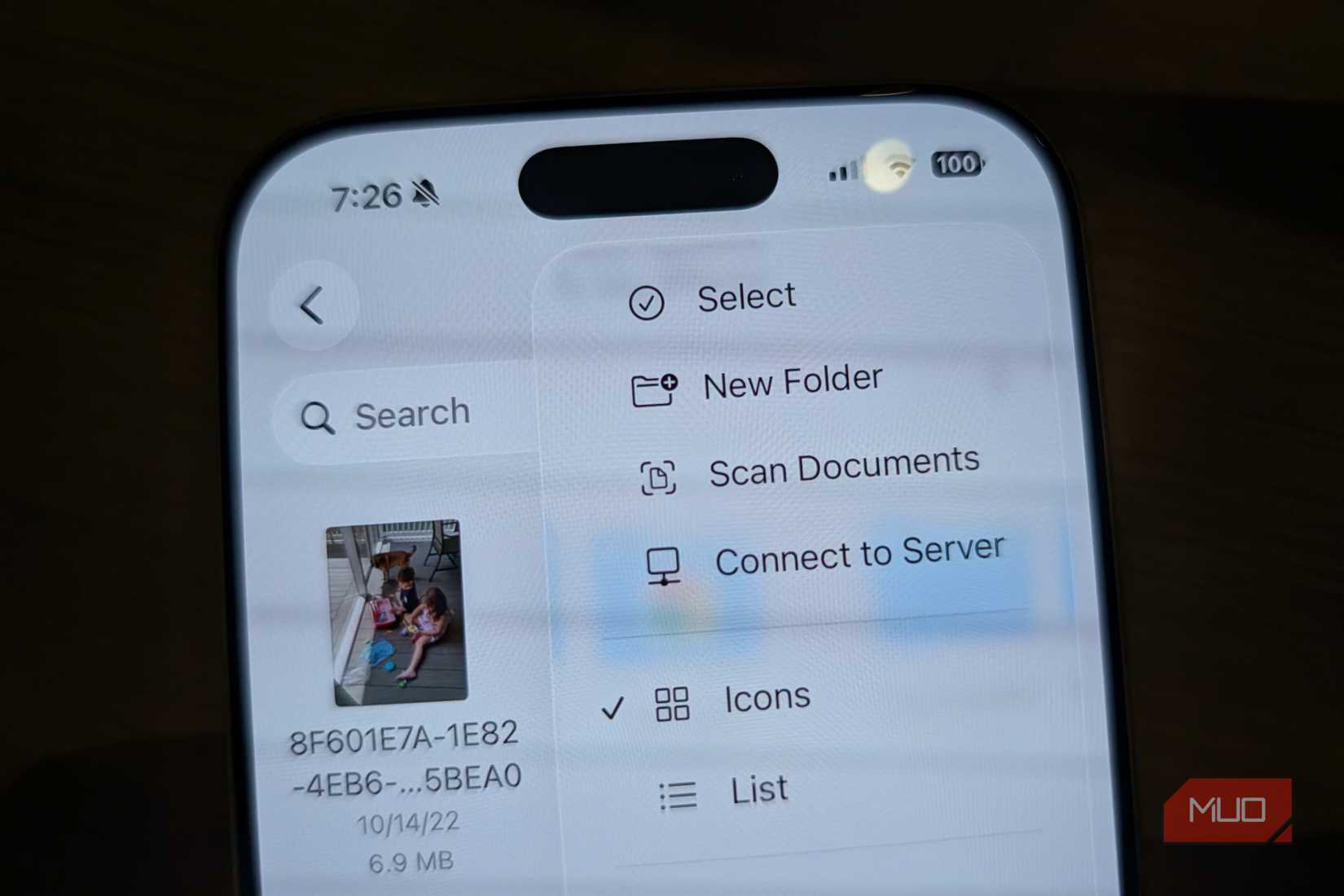 iphone scanning in files app