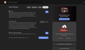Search Assist settings page in DuckDuckGo