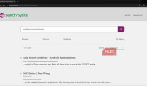 Search My Site search engine search query showing multiple results