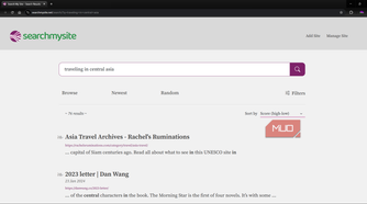 Search My Site search engine search query showing multiple results