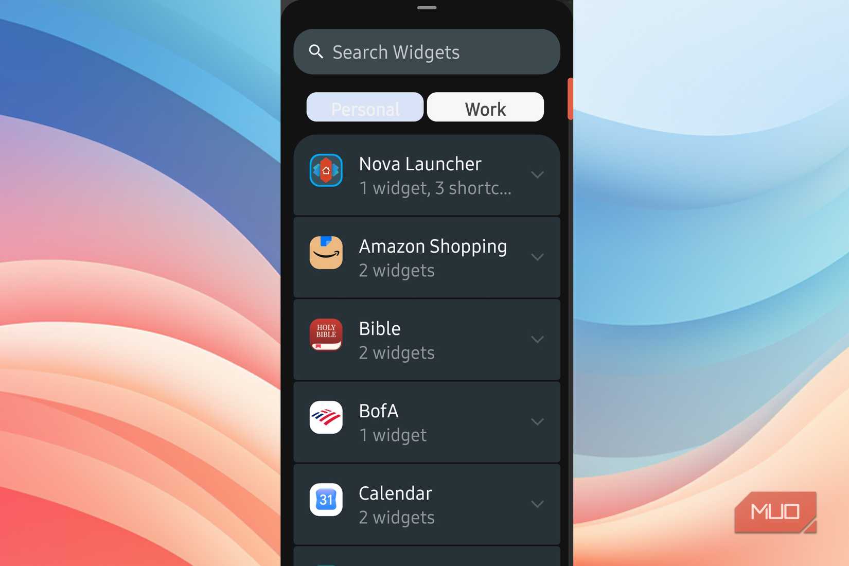 Setting up shortcuts on Nova Launcher on Mobile
