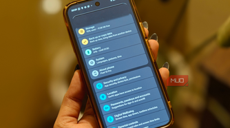 Settings app on Google Pixel 10 Pro