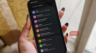 Settings app on Pixel 10a