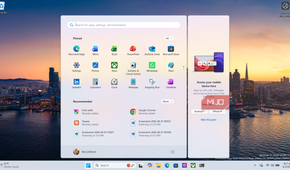 Settings icon in Start menu