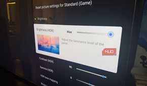 The picture settings menu on a Sony Bravia TV.
