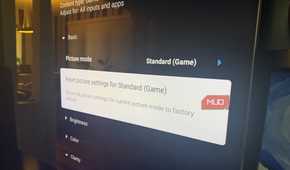 The picture settings menu showing Picture Mode on a Sony Bravia TV.