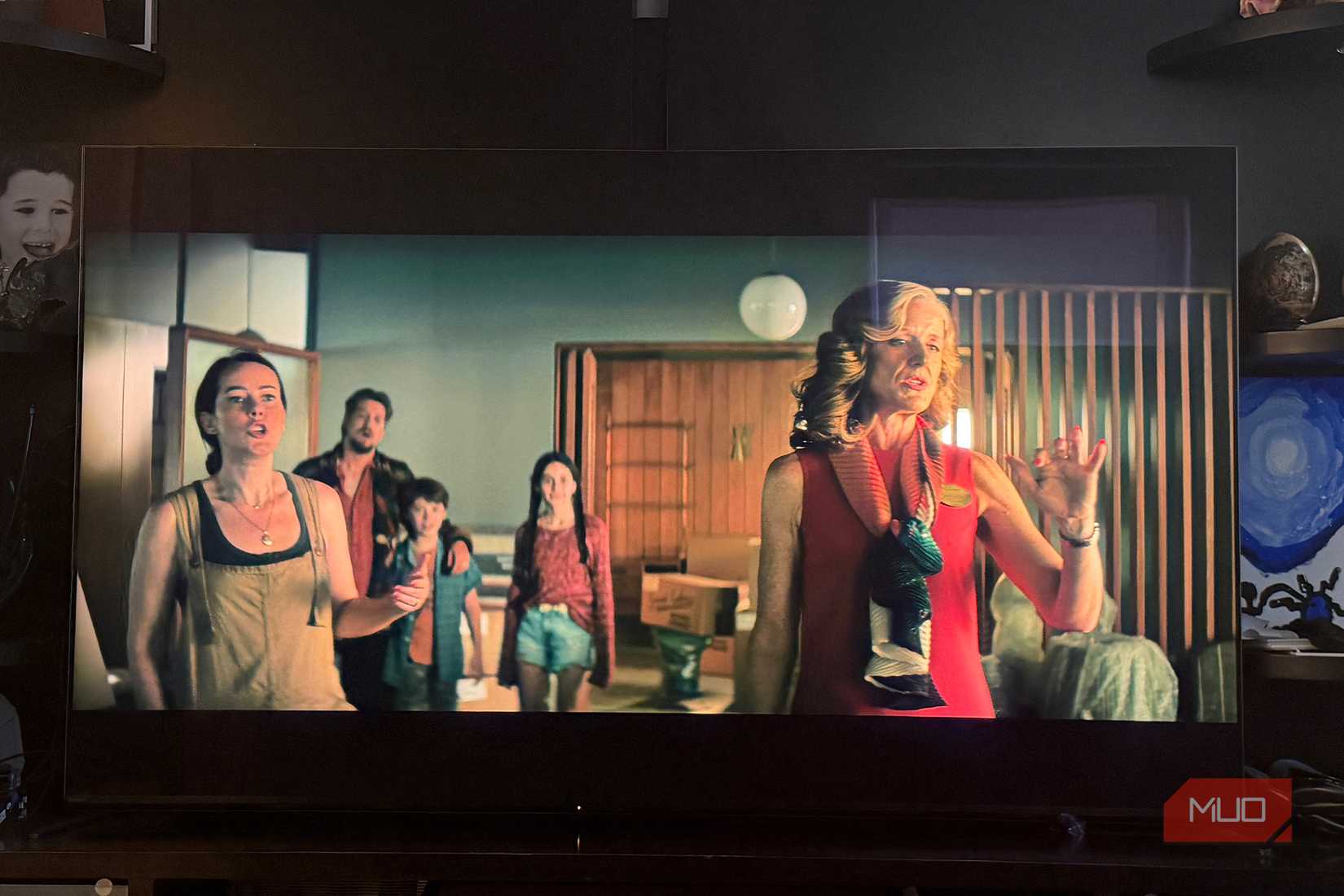 The Boroughs on Netflix playing on a Sony Bravia TV.