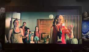 The Boroughs on Netflix playing on a Sony Bravia TV.