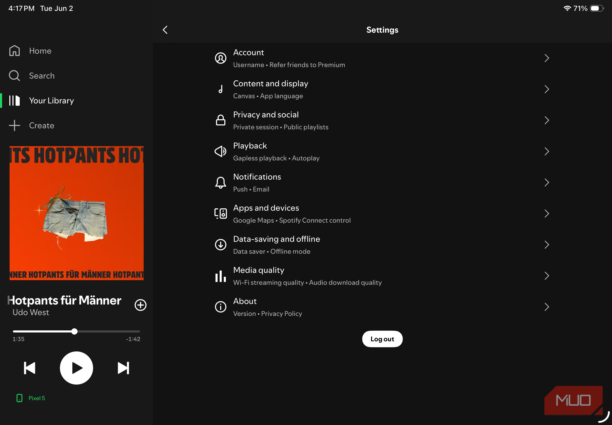 I turned off a few default Spotify settings and my battery life ...
