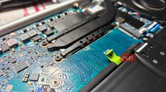Removing the SSD from the laptop