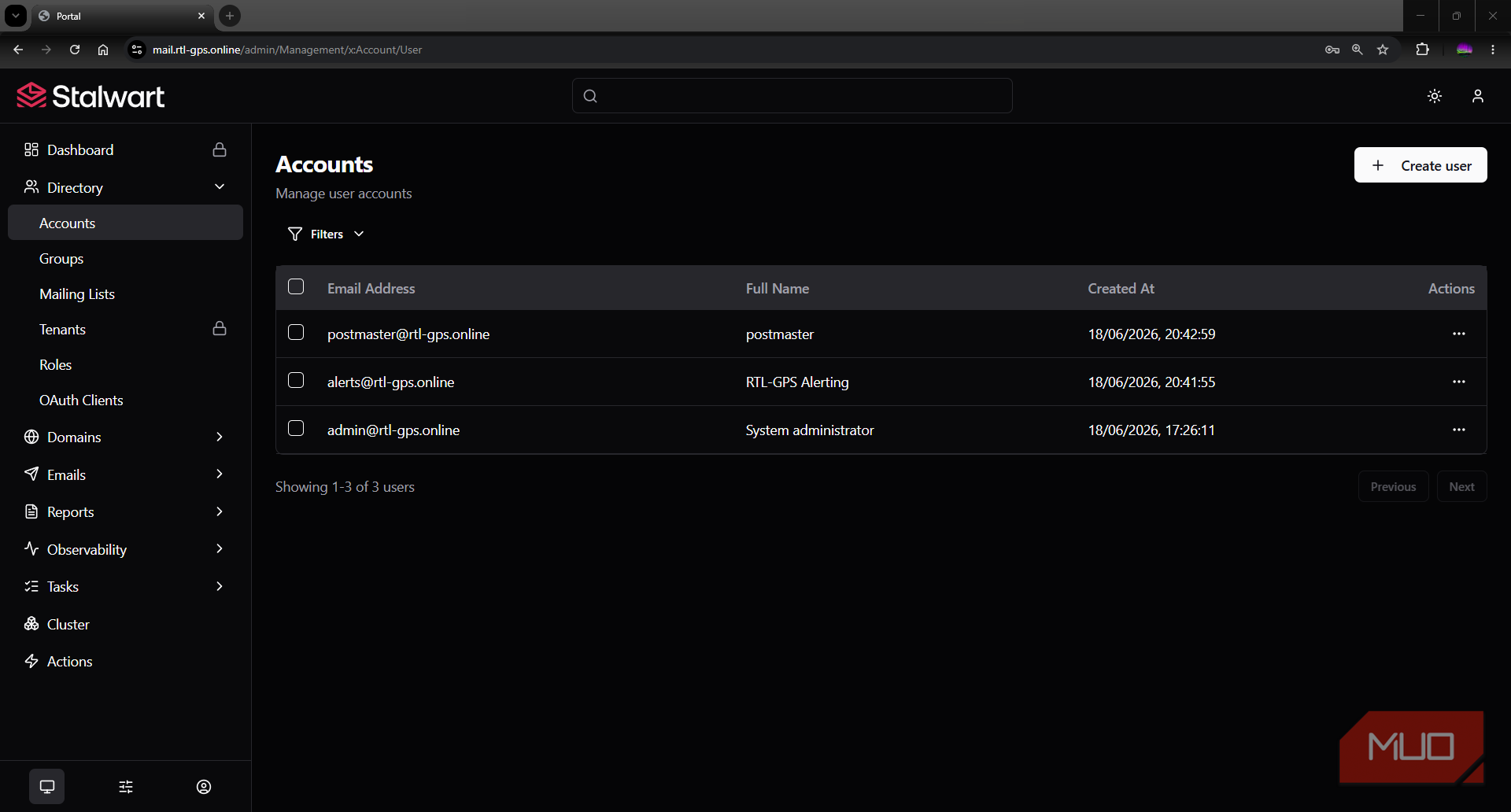 Stalwart creating mailbox users