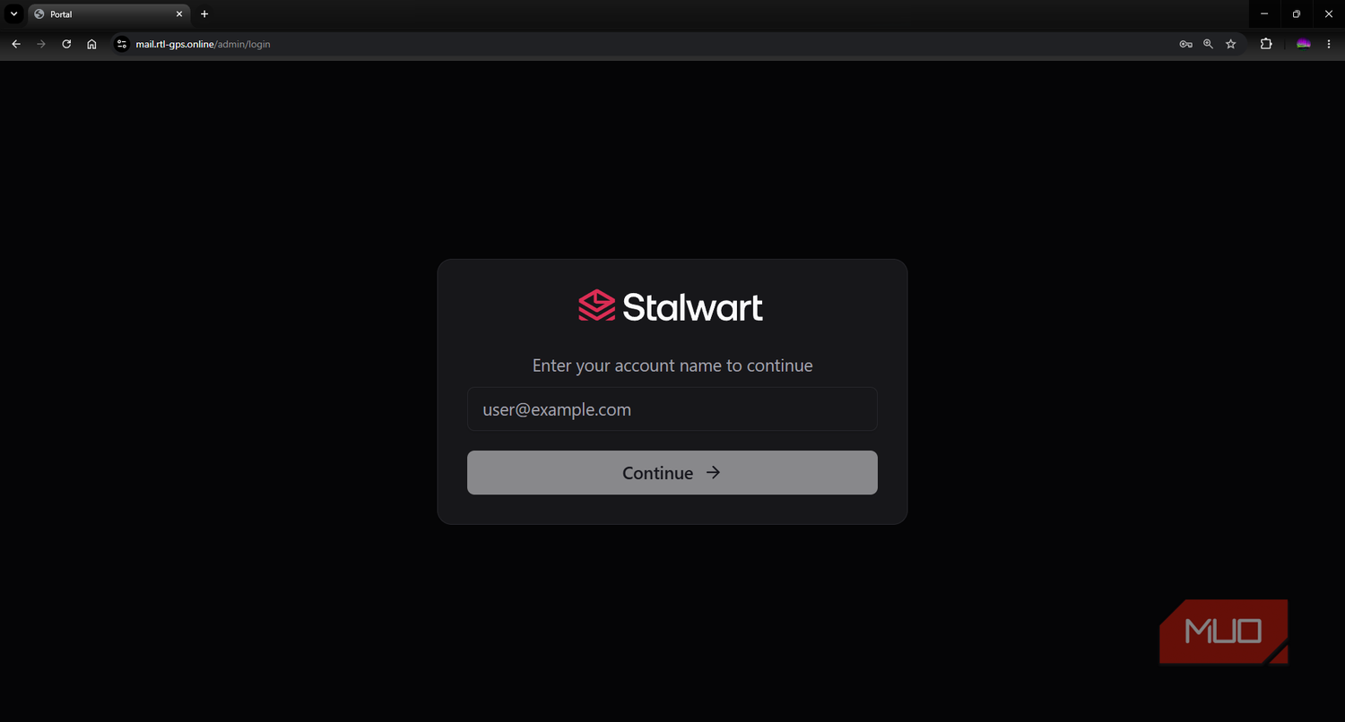 Stalwart bootstrapping create an admin account