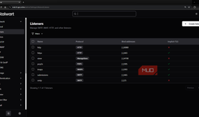 Stalwart mail server network settings configure listeners and ports