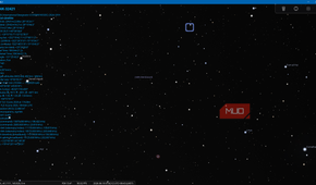 Stellarium App showing a Starlink satellite with information