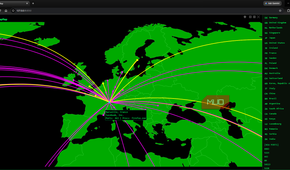 TapMap showing mapped point connections from origin connection