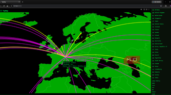 TapMap showing mapped point connections from origin connection