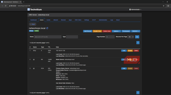 Technitium DHCP and DNS server editing with primary DNS zones