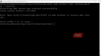 Technitium DHCP and DNS server running in Docker on Ubuntu